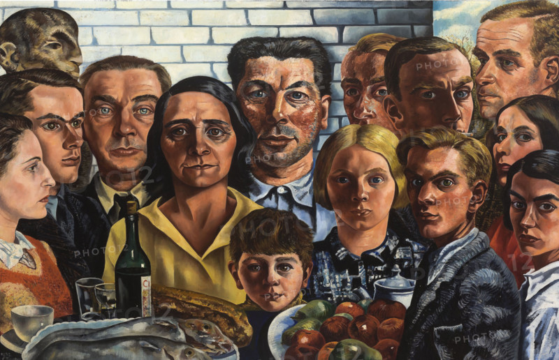 The Meal Among Friends, 1932-1933. Creator: Toorop, Charley (1891-1955).