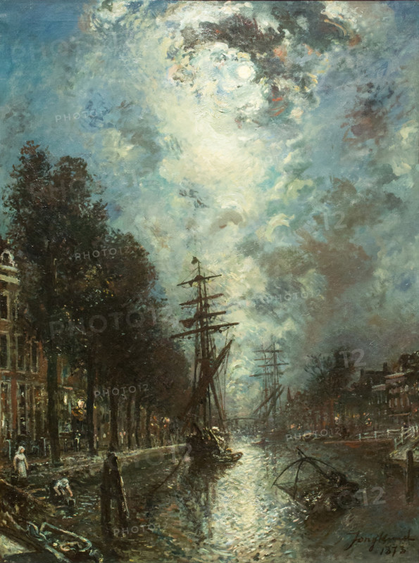 Gracht in Rotterdam, 1873. Creator: Jongkind, Johan Barthold (1819-1891).