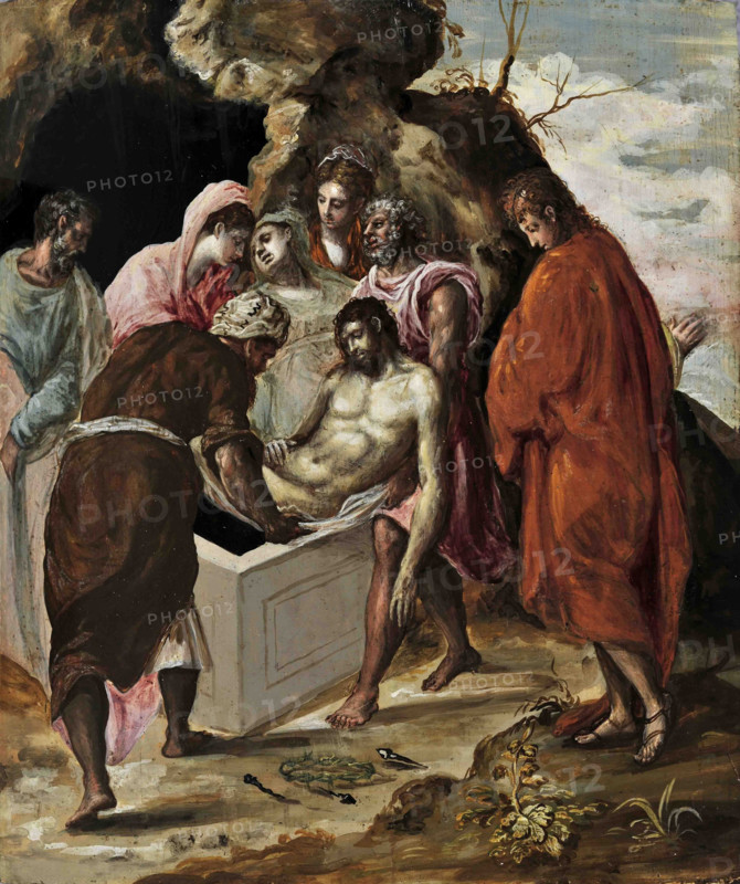 The Entombment of Christ, c1570. Creator: El Greco, Dominico (1541-1614).