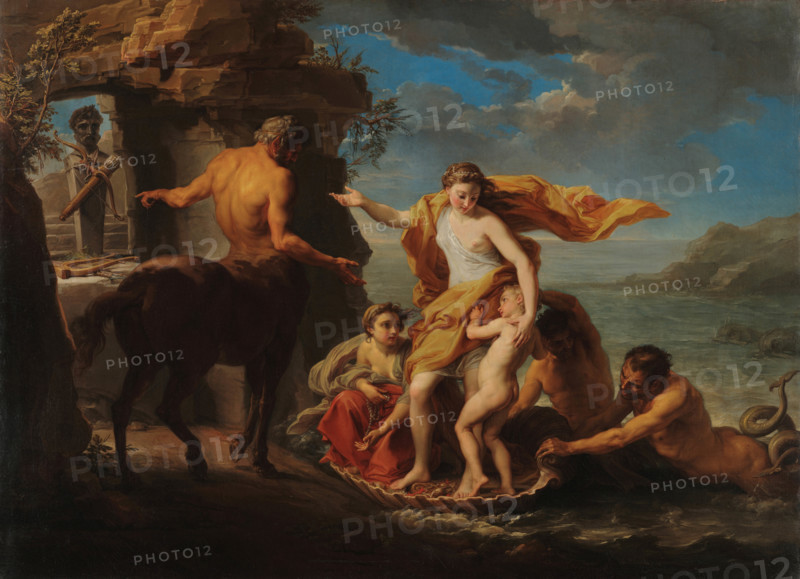 Thetis Gives Achilles in Charge of Chiron, 1759-1760. Creator: Batoni, Pompeo Girolamo (1708-1787).