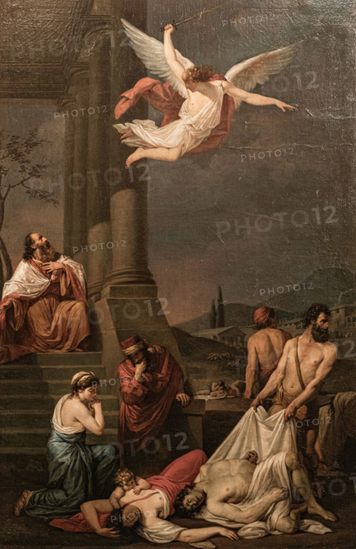 David chooses the plague, 1786. Creator: Daelli, Filippo (active End of 18th cen.).