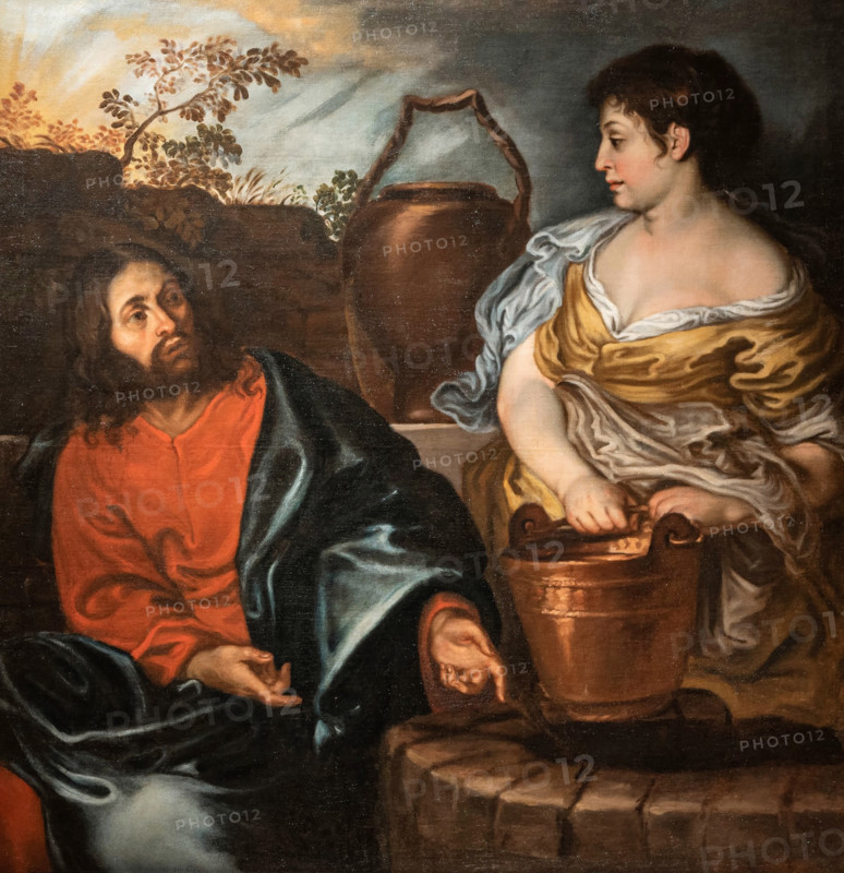 Christ and the Samaritan Woman at Jacob's Well, First Half of 17th cen.. Creator: Cairo, Francesco (1607-1665).