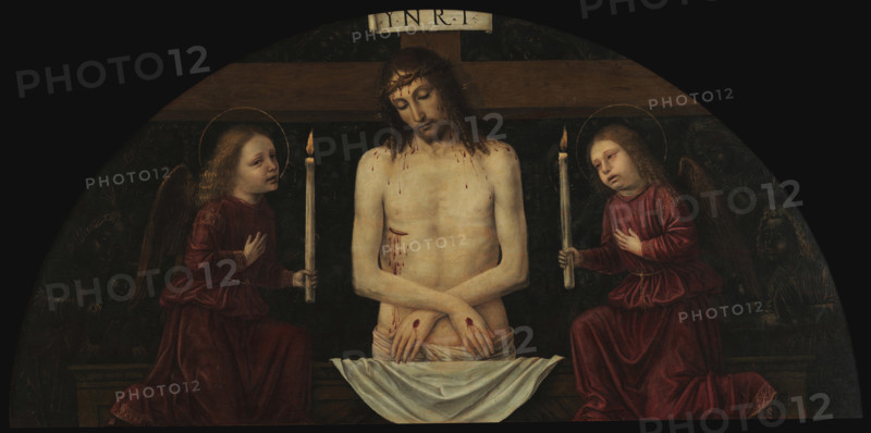 Pietà with Two Angels, 1488-1490. Creator: Bergognone, Ambrogio (1453-1523).