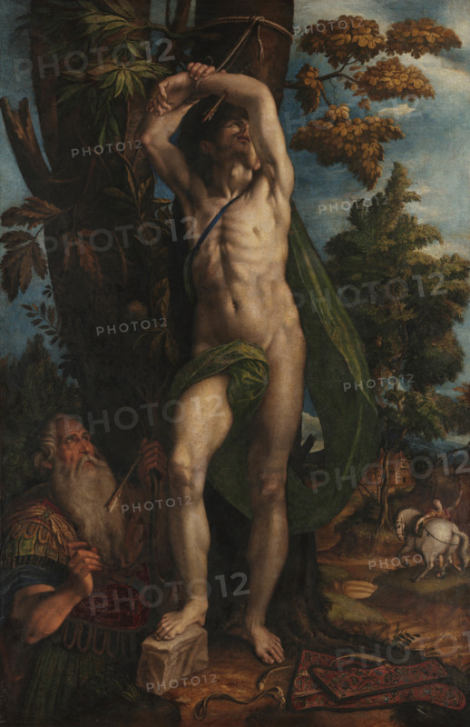 The Martyrdom of Saint Sebastian, 1575. Creator: Campi, Antonio (c. 1522-1587).