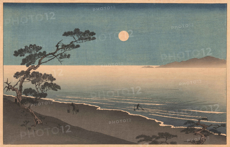 Suma Beach in Moonlight, c1930. Creator: Yoshimune, Utagawa II (1863-1941).