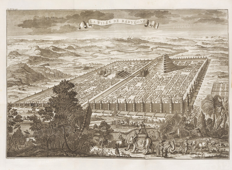 Ancient Babylon. From "Histoire universelle depuis le commencement du monde", 1742. Creator: Punt, Jan (1711-1779).