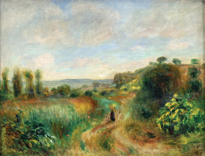 Paysage à Cagnes, 1898. Creator: Renoir, Pierre Auguste (1841-1919).