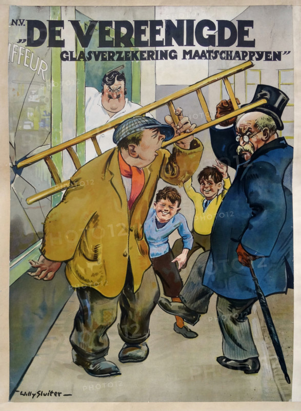 De Vereenigde Glasverzekering, 1921. Creator: Sluiter, Jan Willem (1873-1949).