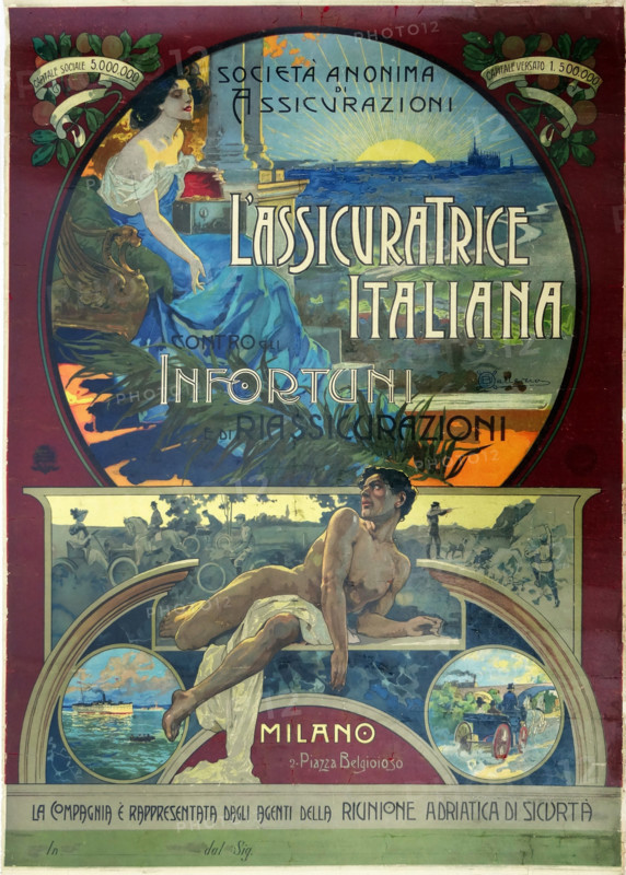 L'Assicuratrice Italiana, c1905. Creator: Ballerio, Osvaldo (1870-1942).