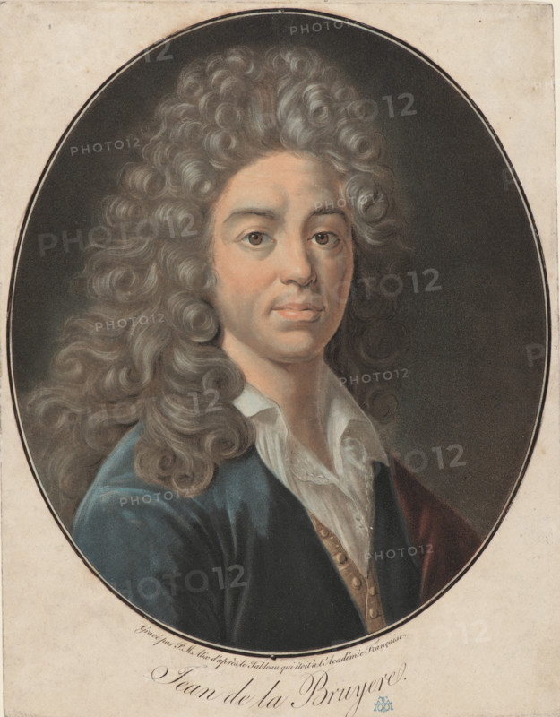 Portrait of Jean de La Bruyère (1645-1696), Late 18th cent.. Creator: Alix, Pierre-Michel (1762-1817).