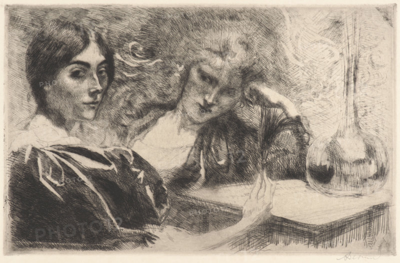 The Morphine Addicts (Morphinomanes), 1887. Creator: Besnard, Paul-Albert (1849-1934).