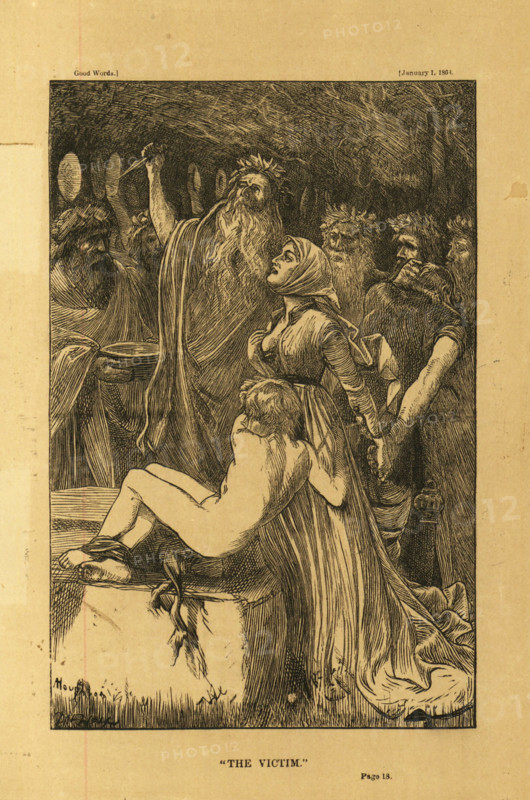 The Victim, 1868. Creator: Houghton, Arthur Boyd (1836-1875).
