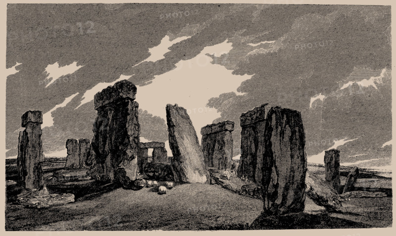 Stonehenge. From: Antiquities of Great Britain, 1807. Creator: Anonymous.