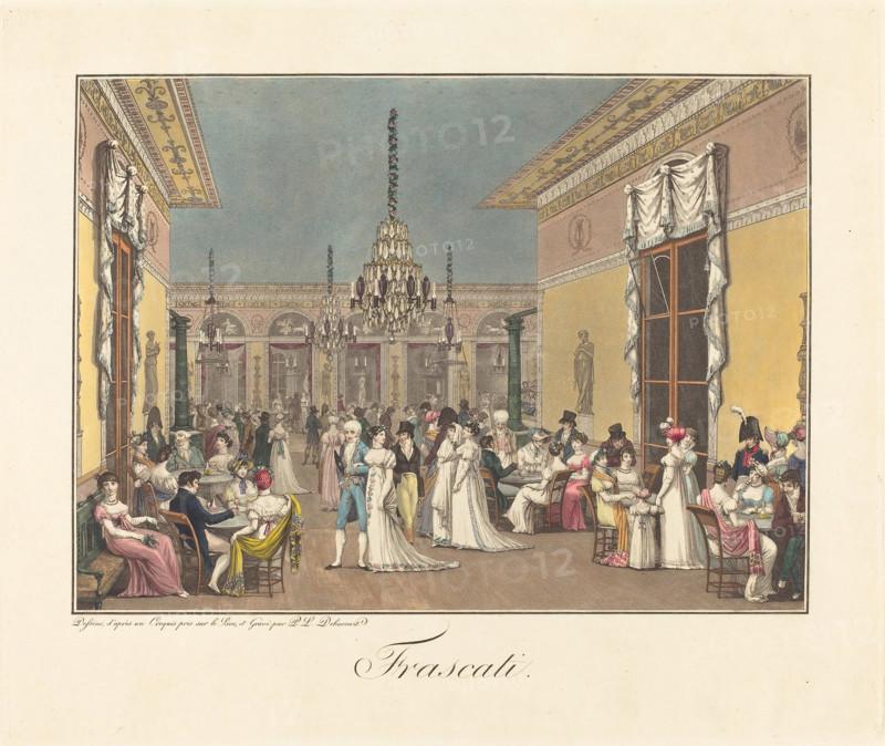Frascati (Café Frascati, Paris), 1807. Creator: Debucourt, Philibert-Louis (1755-1832).