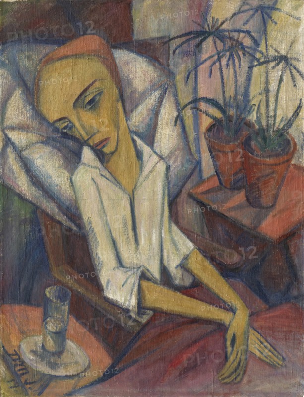 The Sick Girl, 1919. Creator: Maetzel-Johannsen, Dorothea (1886-1930).