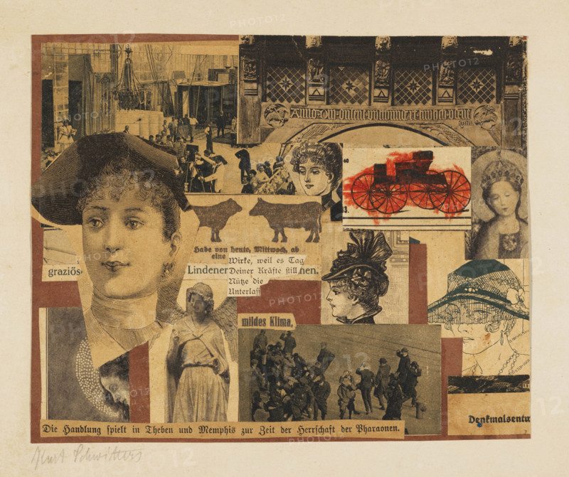 Untitled (The action takes place in Thebes), 1922. Creator: Schwitters, Kurt (1887-1948).