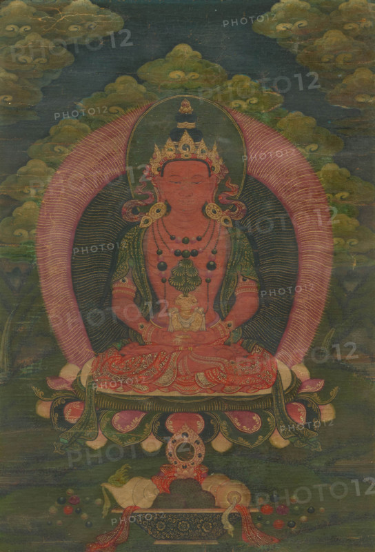 Thangka of Amitayus, 18th century. Creator: Tibetan culture.