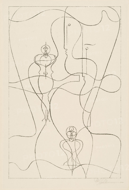 Figurenplan, 1922. Creator: Schlemmer, Oskar (1888-1943).