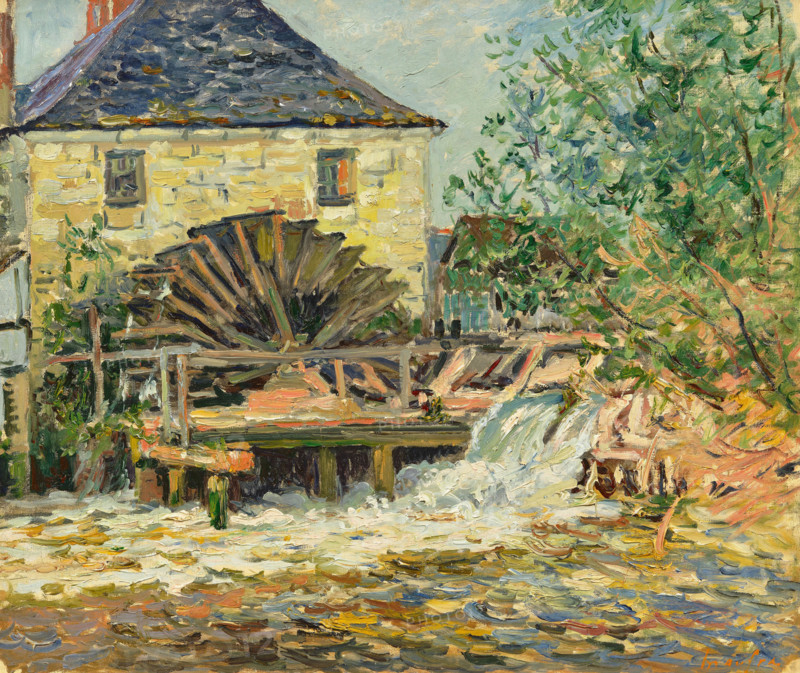La roue du moulin (The mill wheel), 1918. Creator: Maufra, Maxime (1861-1918).