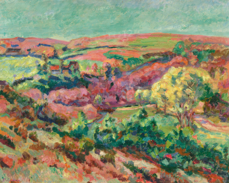 La côte face au pont Charraud (Coast Facing Charrault Bridge), c1915. Creator: Guillaumin, Jean-Baptiste Armand (1841-1927).