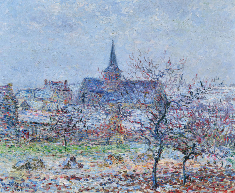 L'église de Bennecourt, 1901. Creator: Loiseau, Gustave (1865-1935).