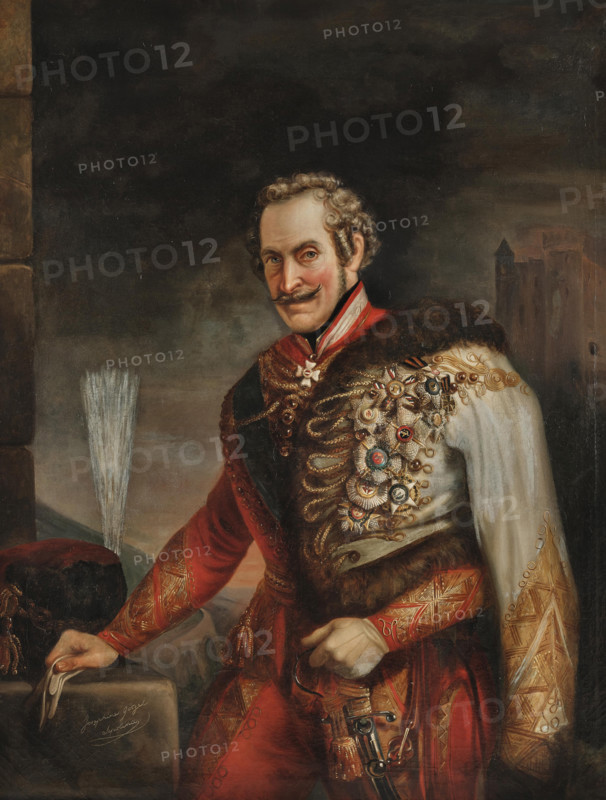 Portrait of Prince Ferdinand Georg August of Saxe-Coburg and Gotha (1785-1851), 1st half of 19th cen Creator: Götzel-Sepolina, Josephine (1800-1882).