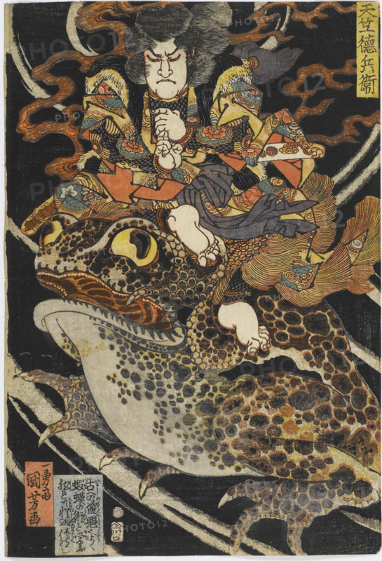 Tenjiku Tokubei, c1827. Creator: Kuniyoshi, Utagawa (1797-1861).