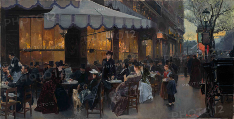 Boulevard of Paris, 1890. Creator: Sorolla y Bastida, Joaquín (1863-1923).