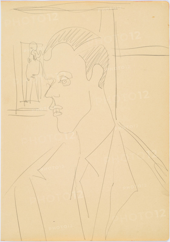 Portrait of Dr Max Huggeler, 1932-1934. Creator: Kirchner, Ernst Ludwig (1880-1938).