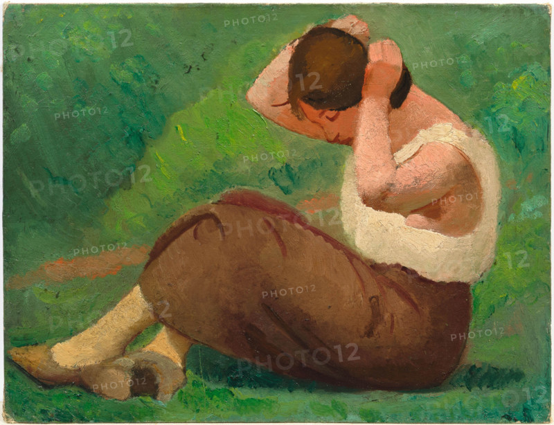 A sitting woman, c1920-1925. Creator: González i Pellicer, Julio (1876-1942).