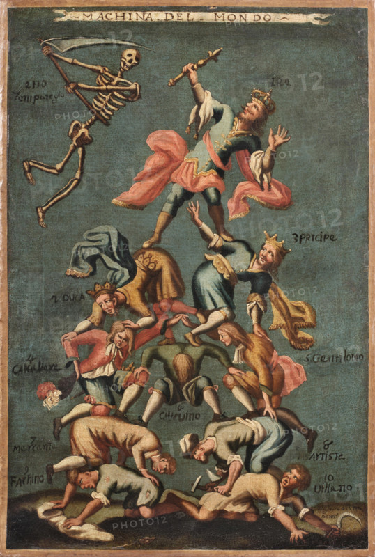 Machina del mondo, um 1700. Creator: Mitelli, Giuseppe Maria, (Follower)  .