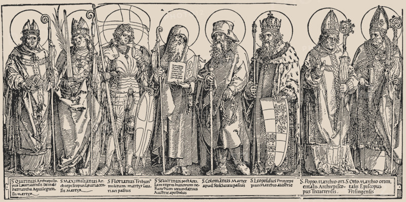 The Patron Saints of Austria, c1515. Creator: Dürer, Albrecht (1471-1528).