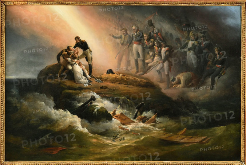 The Tomb of Napoleon on the island of Saint Helena or The Apotheosis of Napoleon, 1821. Creator: Vernet, Horace (1789-1863).