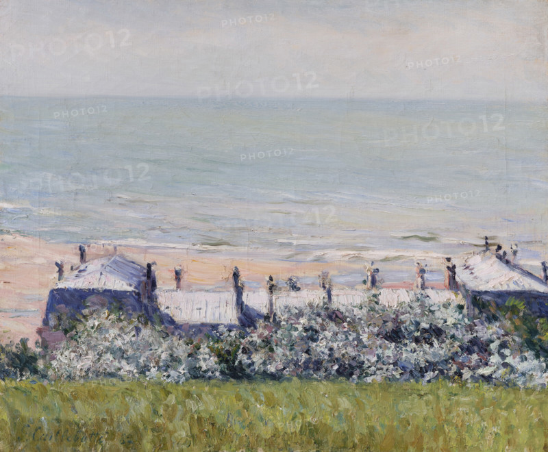 Les toits de l'Hôtel des Roches Noires, Trouville, 1882. Creator: Caillebotte, Gustave (1848-1894).