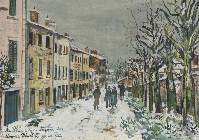 Rue sous la neige, 1923. Creator: Utrillo, Maurice (1883-1955).