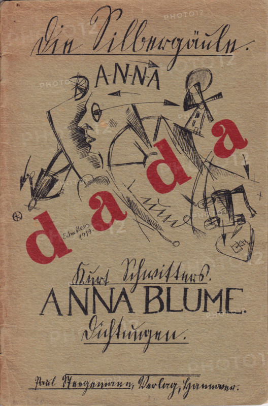 Cover for "Die Anna Blume" , 1919. Creator: Schwitters, Kurt (1887-1948).