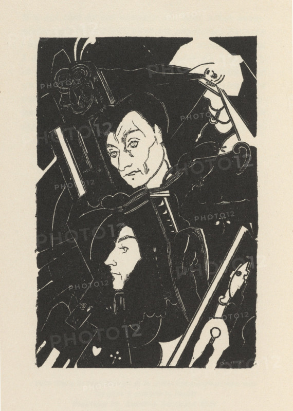 Frontispiece of Correspondance avec Jacques Rivière de Antonin Artaud, 1927. Creator: De Boschère, Jean (1878-1953).