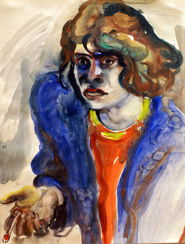 The cigarette break (Self-portrait) , 1931. Creator: Lohse-Wächtler, Elfriede (1899-1940).