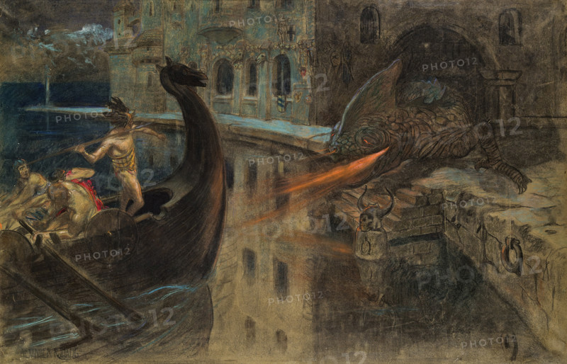 Mythological scene, c1910. Creator: Rothaug, Alexander (1870-1946).