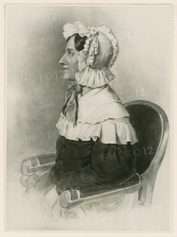 Portrait of Nannette Streicher (1769-1833), née Stein, 1829. Creator: Krones, Ludwig (1785-1837).