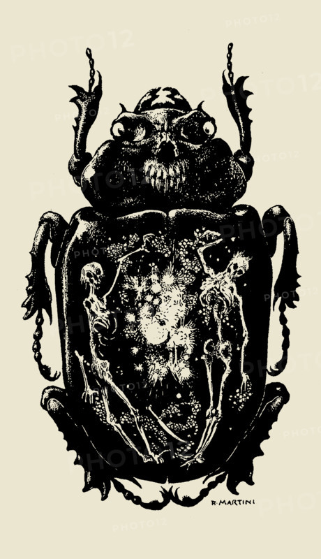 Illustration for the story "The Gold-Bug" by Edgar Allan Poe, 1905. Creator: Martini, Alberto (1876-1954).