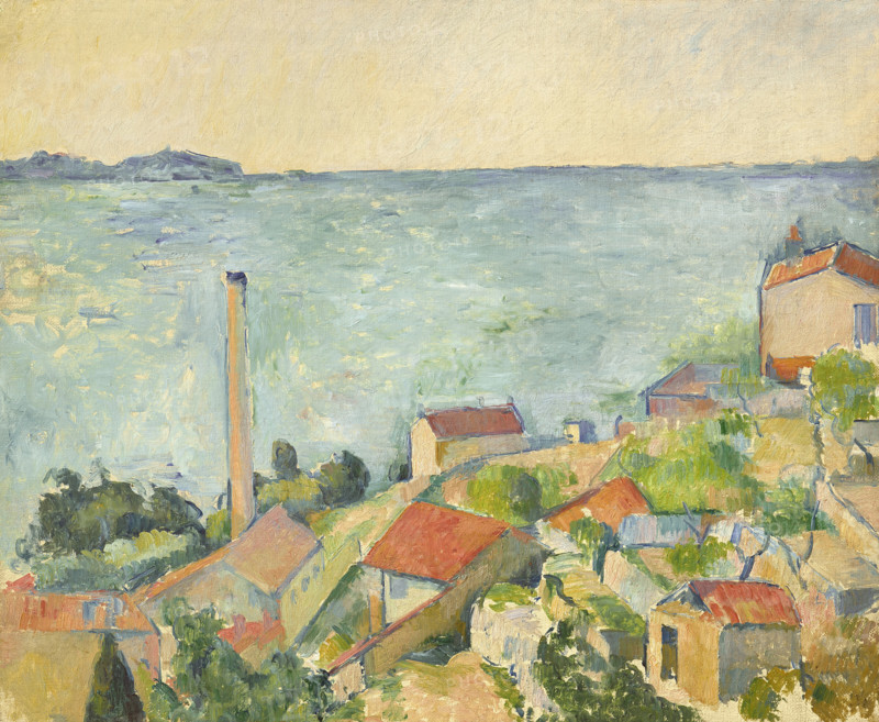 La Mer à l'Estaque (The Sea at l'Estaque) , 1878-1879. Creator: Cézanne, Paul (1839-1906).