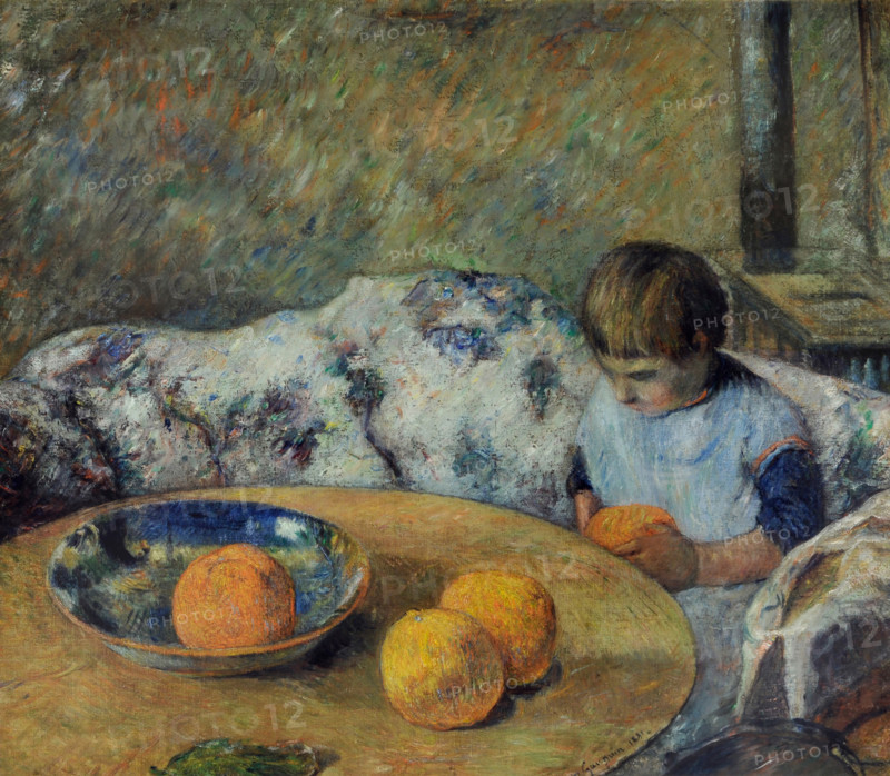Interior with Aline, 1881. Creator: Gauguin, Paul Eugéne Henri (1848-1903).