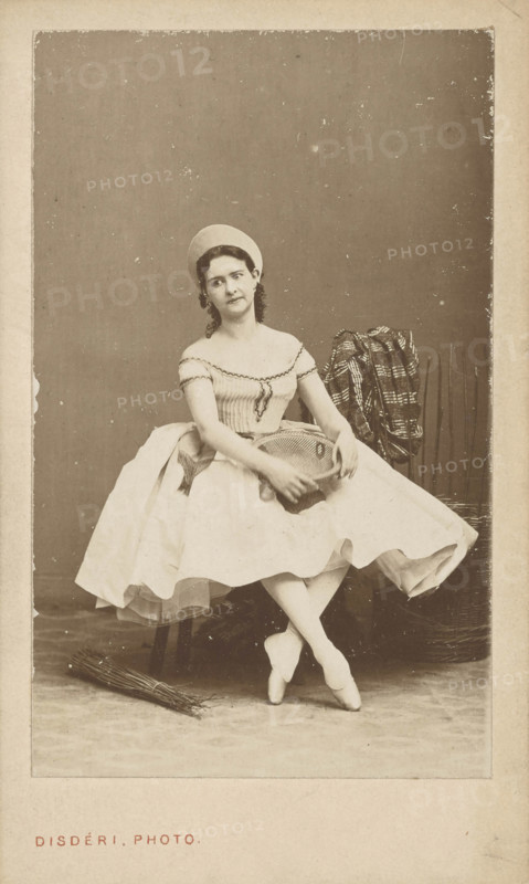 Portrait of the ballet dancer Marie Petipa (1857-1930), c1875. Creator: Disdéri, André Adolphe-Eugène (1819-1889).