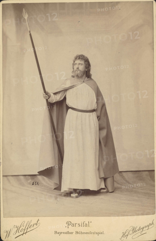 Wilhelm Grüning (1858-1942) as Parsifal, Bayreuth Festival, c1897. Creator: Photo studio W. Höffert.