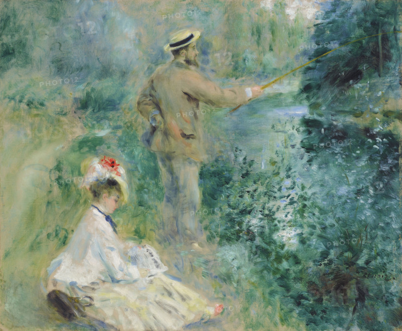 Le pêcheur à la ligne (The Angler), 1874. Creator: Renoir, Pierre Auguste (1841-1919).