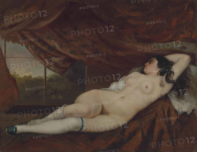 Reclining Nude, 1862. Creator: Courbet, Gustave (1819-1877).