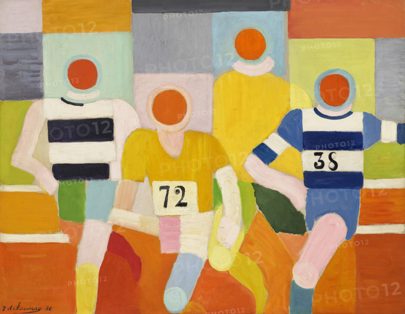 Les Coureurs (The Runners), 1930. Creator: Delaunay, Robert (1885-1941).