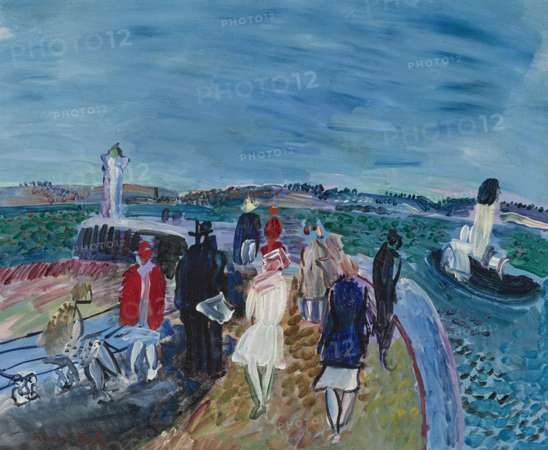 The pier at Honfleur, c1928-1930. Creator: Dufy, Raoul (1877-1953).