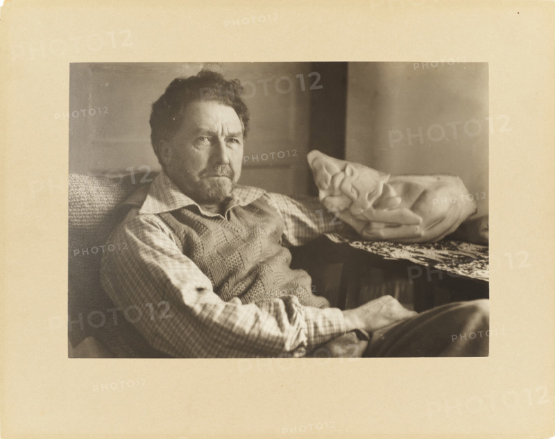 Ezra Pound, 1939. Creator: Genthe, Arnold (1869-1942).